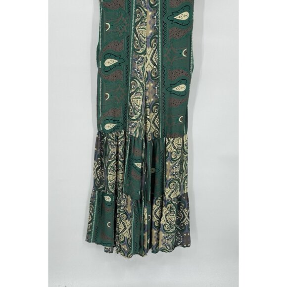 EARTHBOUND jumpsuit tiered wide leg hippie boho bohemian floral retro MEDIUM - Picture 4 of 9